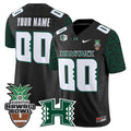 Hawai'i Rainbow Warriors 2025 Hawai'i Pattern Vapor Limited Custom Jersey - Hawai'i Bowl Patch - All Stitched