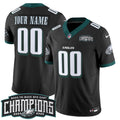 Philadelphia Eagles Back-To-Back 2024-2025 NFC East Division Champions Vapor Limited Custom Jersey - All Stitched