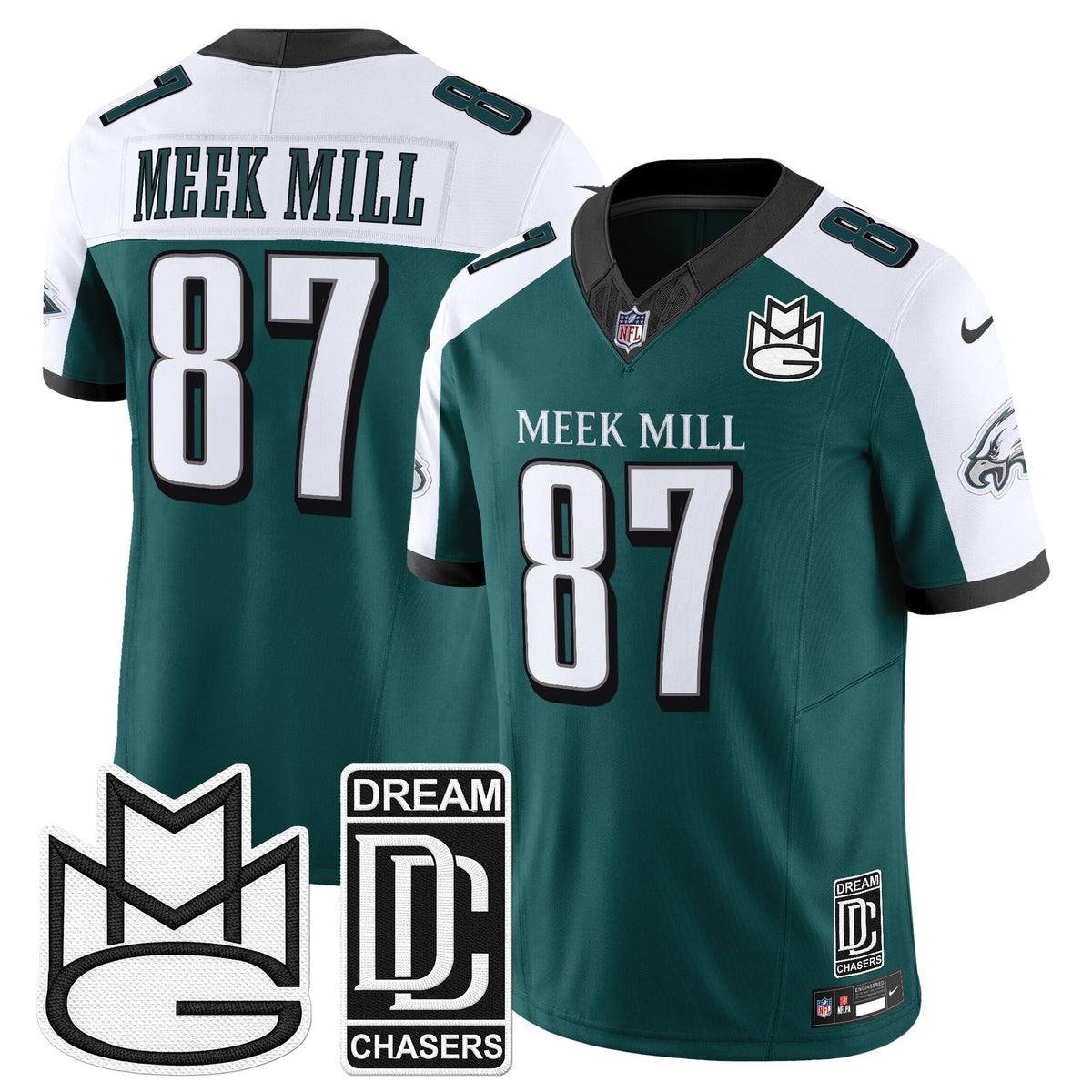 Men's Philadelphia Eagles x Meek Mill Vapor Limited Jersey - All Stitched