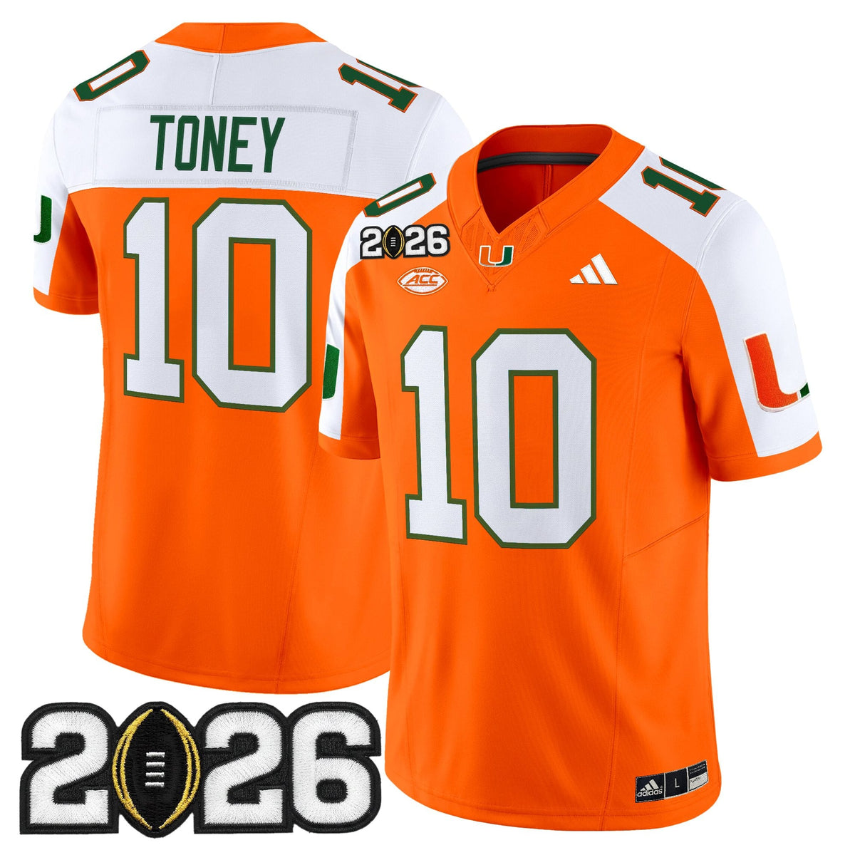 Men's Miami Hurricanes 2026 CFP Final Patch Vapor Limited Jersey - All Stitched