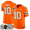Men's Miami Hurricanes 2026 CFP Final Patch Vapor Limited Jersey - All Stitched