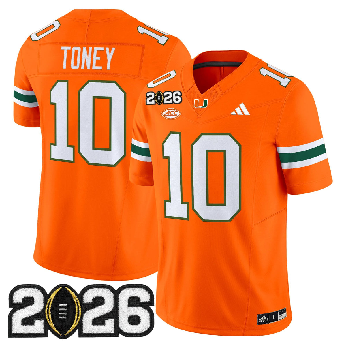 Men's Miami Hurricanes 2026 CFP Final Patch Vapor Limited Jersey - All Stitched