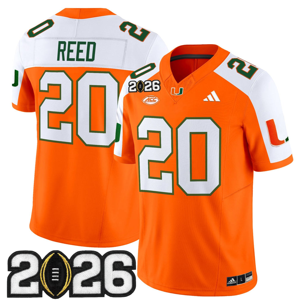 Men's Miami Hurricanes 2026 CFP Final Patch Vapor Limited Jersey - All Stitched