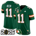 Men's Miami Hurricanes 2026 CFP Final & Florida Patch Vapor Limited Jersey - All Stitched