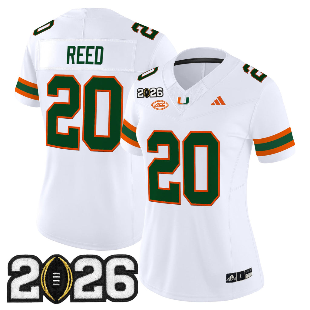 Women's Miami Hurricanes 2026 CFP Final Patch Vapor Limited Jersey - All Stitched
