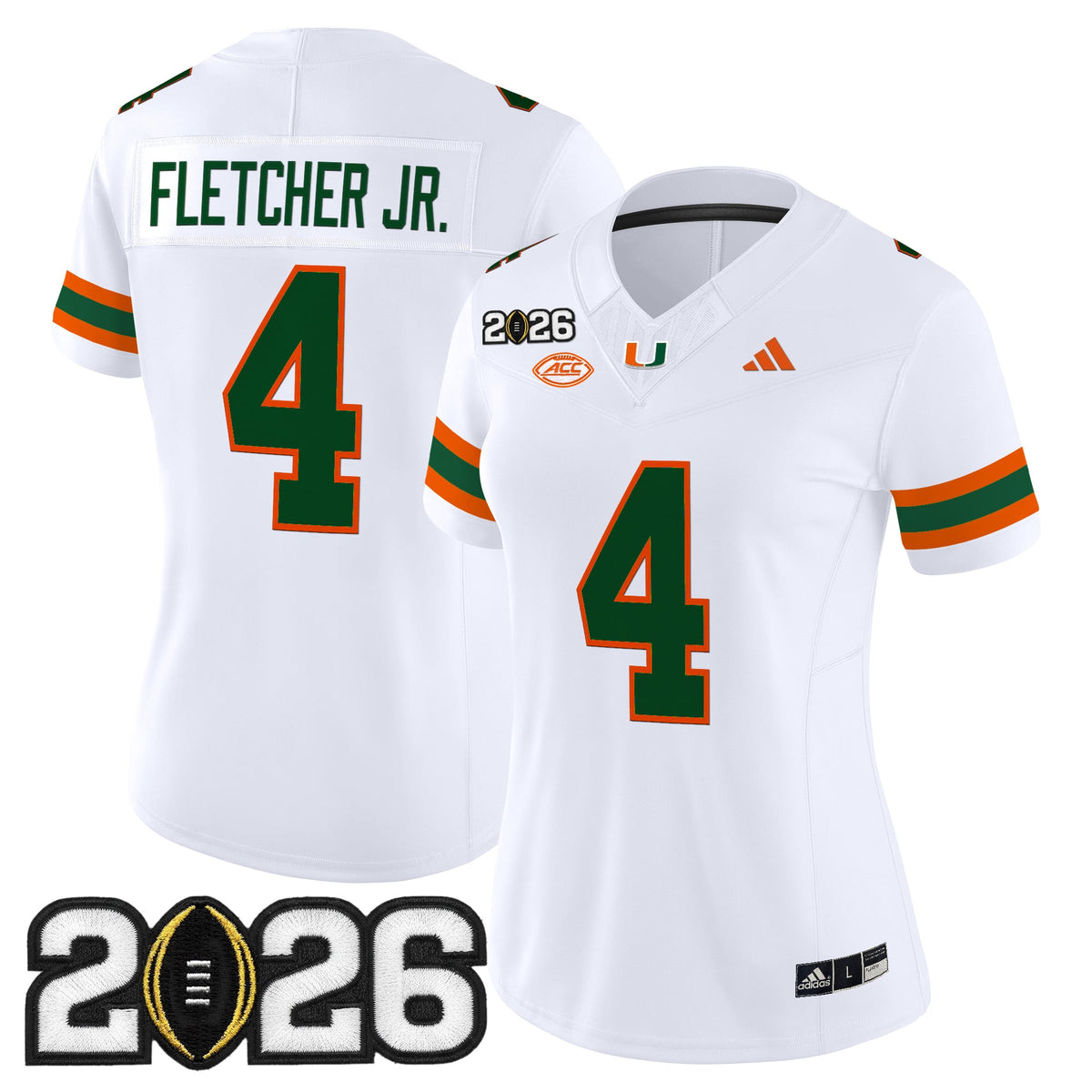 Women's Miami Hurricanes 2026 CFP Final Patch Vapor Limited Jersey - All Stitched