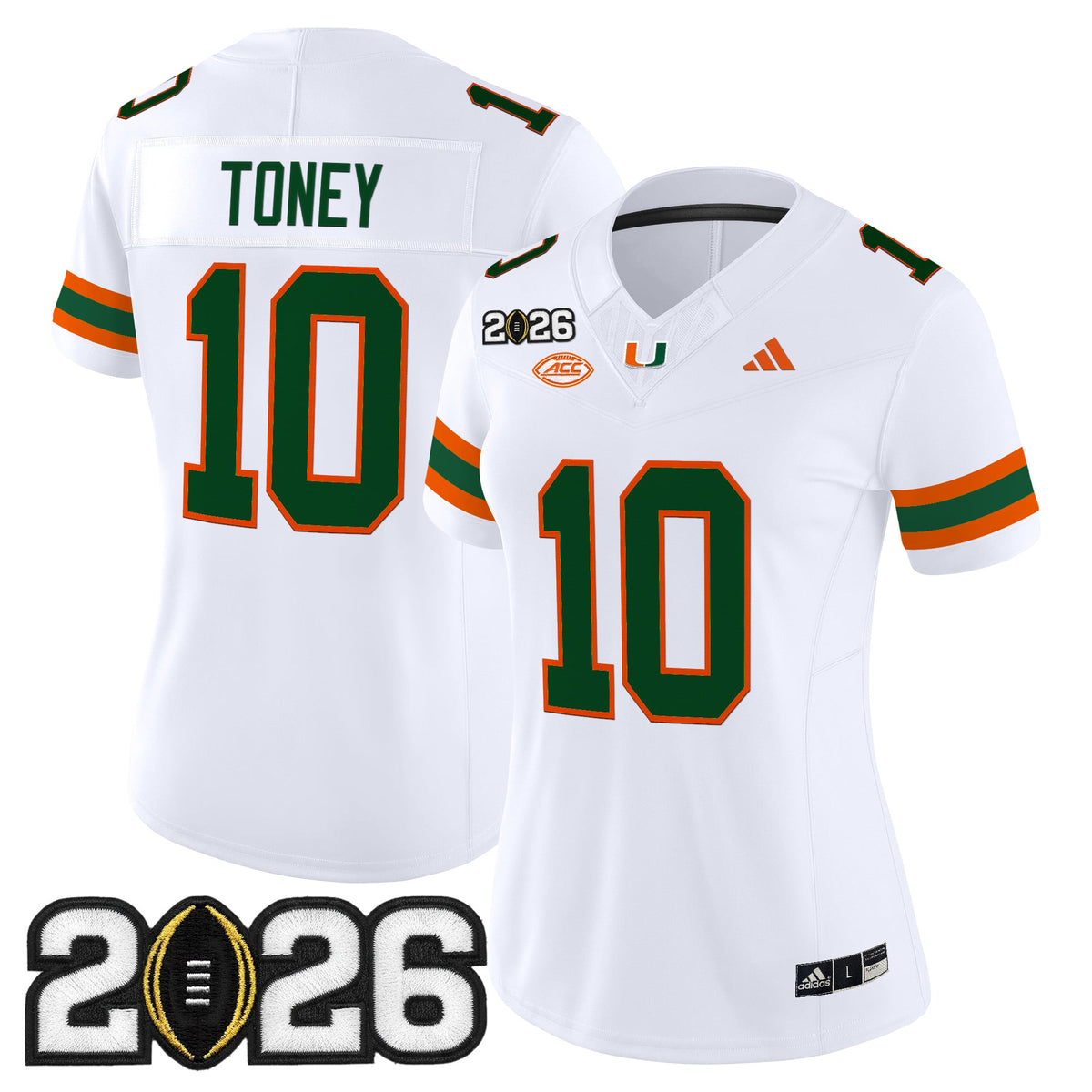 Women's Miami Hurricanes 2026 CFP Final Patch Vapor Limited Jersey - All Stitched