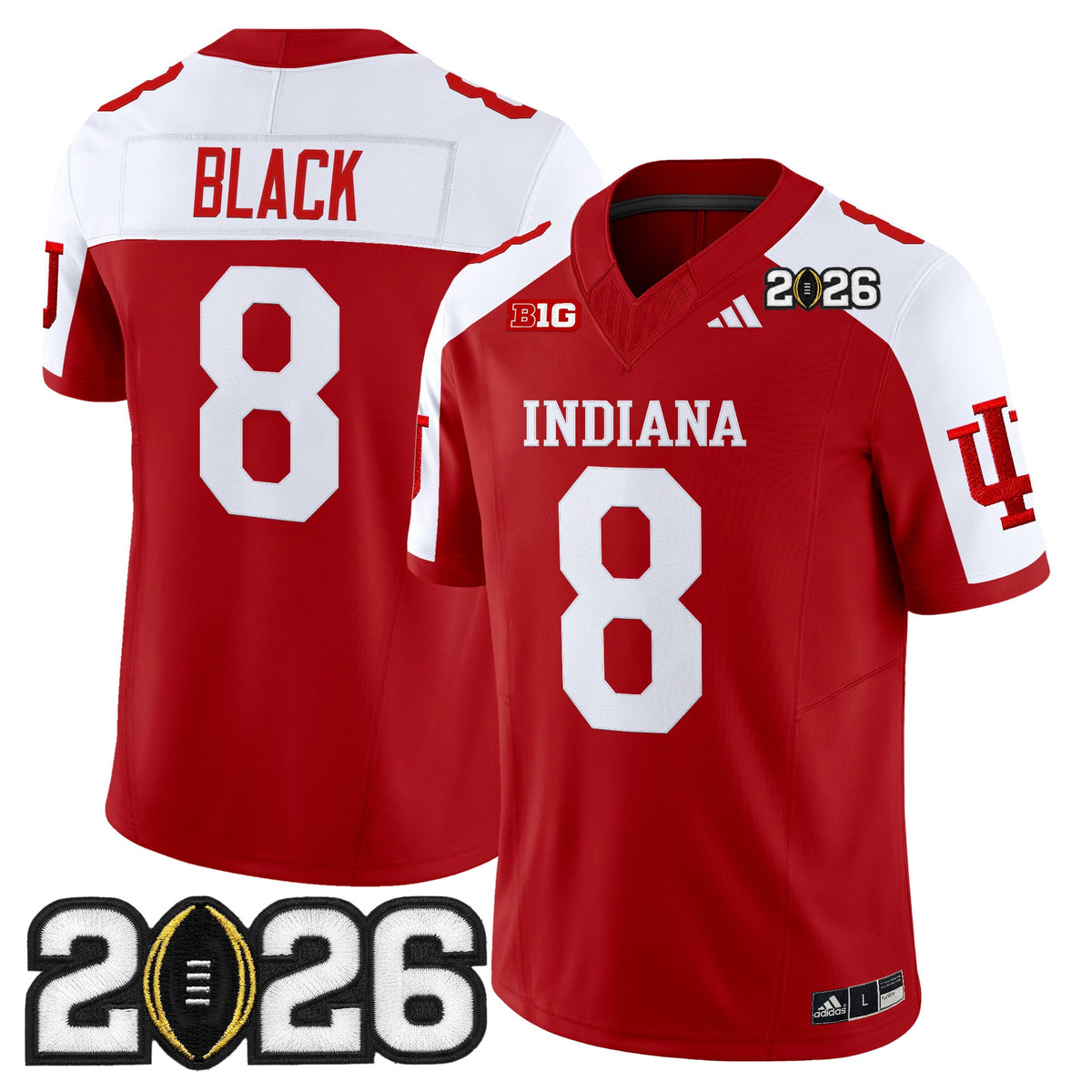 Men's Indiana Hoosiers 2026 CFP Final Patch Vapor Limited Jersey V2 - All Stitched