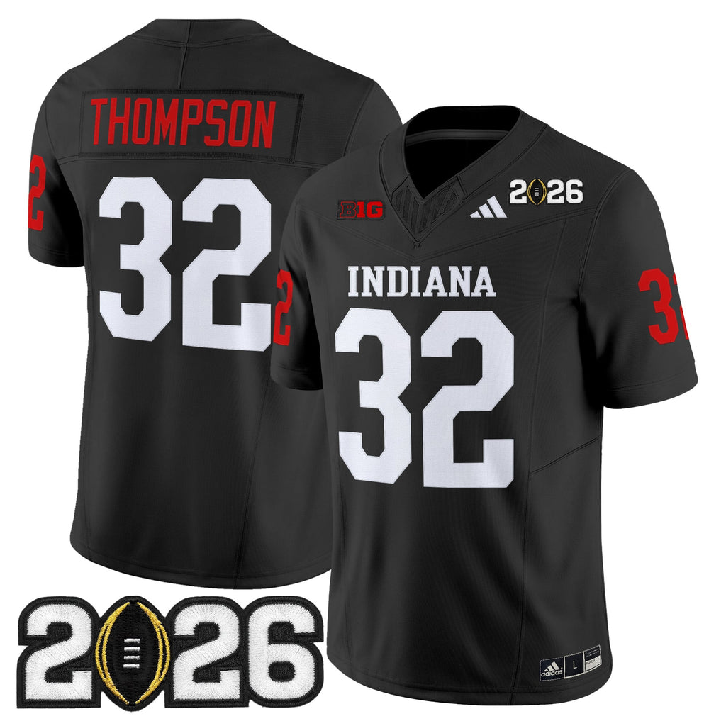 Men's Indiana Hoosiers 2026 CFP Final Patch Vapor Limited Jersey V2 - All Stitched