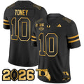 Men's Miami Hurricanes 2026 CFP Final & Florida Patch Gold Vapor Limited Jersey - All Stitched