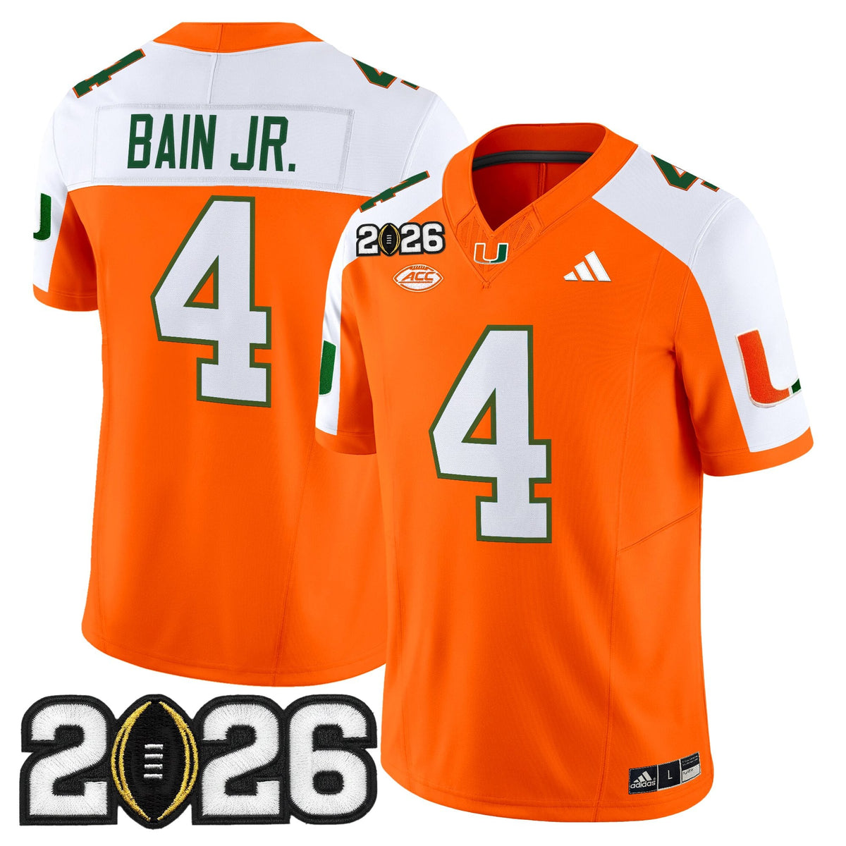 Men's Miami Hurricanes 2026 CFP Final Patch Vapor Limited Jersey - All Stitched
