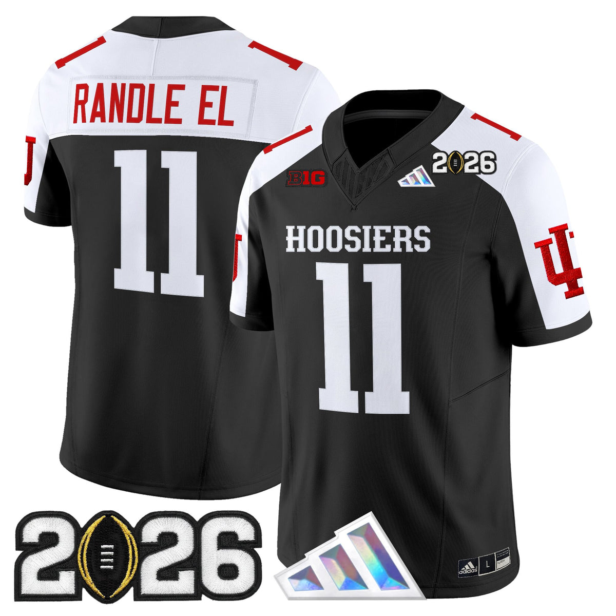 Men's Indiana Hoosiers 2026 CFP Final Patch Vapor Limited Jersey V4 - All Stitched