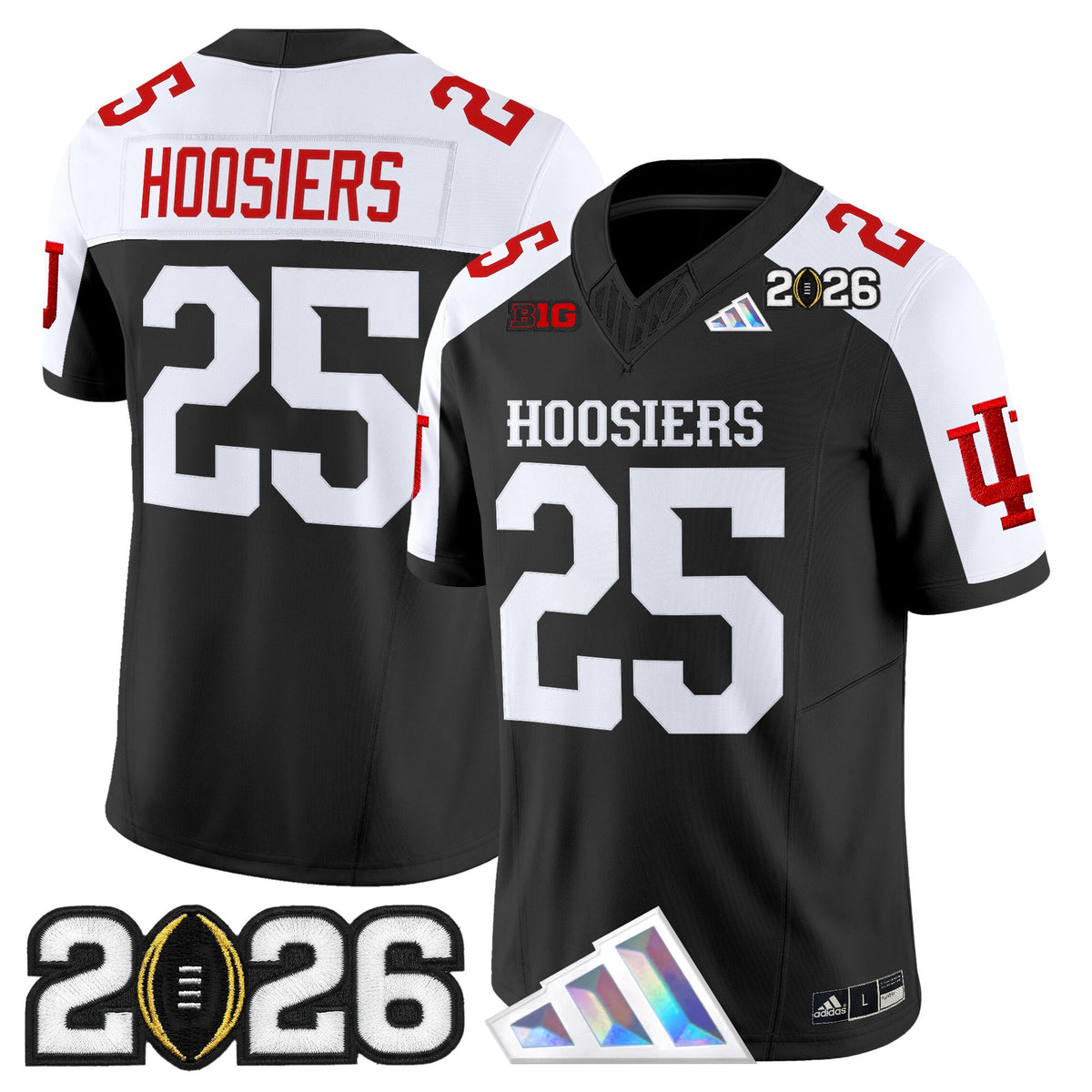 Men's Indiana Hoosiers 2026 CFP Final Patch Vapor Limited Jersey V4 - All Stitched
