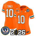 Women's Miami Hurricanes "United States 250th Anniversary & 2026 CFP Final Patch" Vapor Limited Jersey - All Stitched