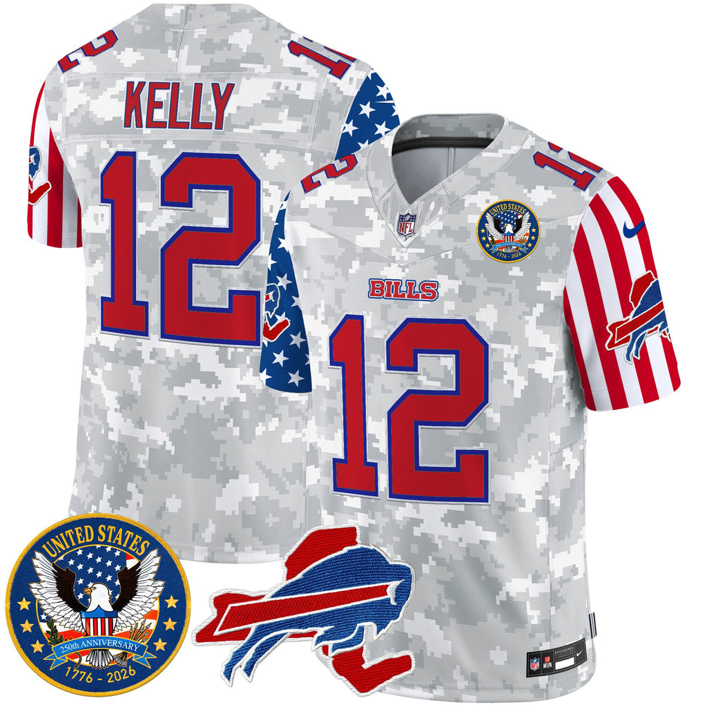 Men's Buffalo Bills "America250 Edition" Style Vapor Limited Jersey - All Stitched