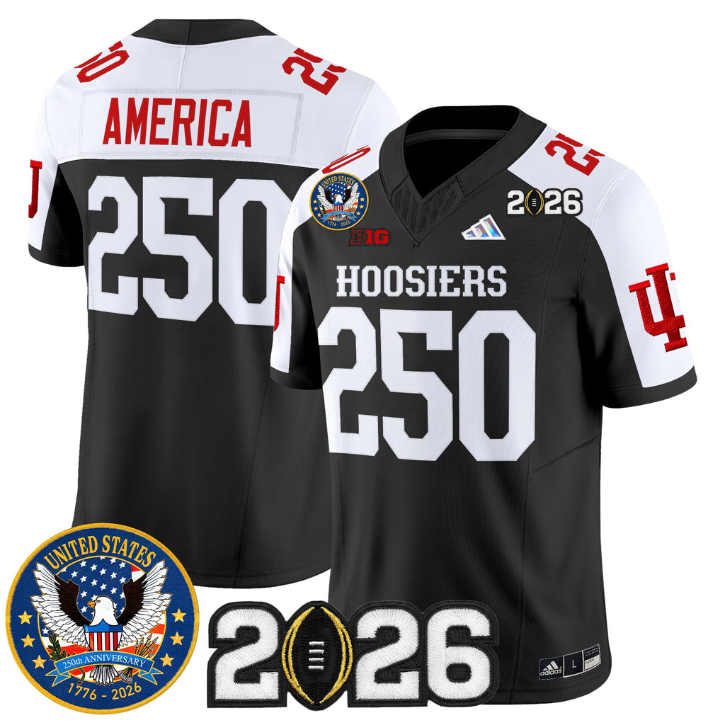 Men's Indiana Hoosiers "United States 250th Anniversary Patch" Vapor Limited Jersey - All Stitched