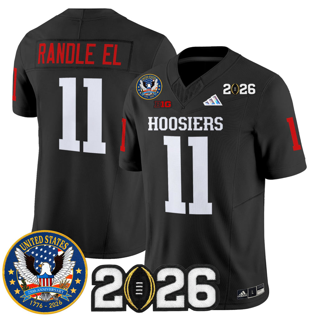 Men's Indiana Hoosiers "United States 250th Anniversary Patch" Vapor Limited Jersey - All Stitched