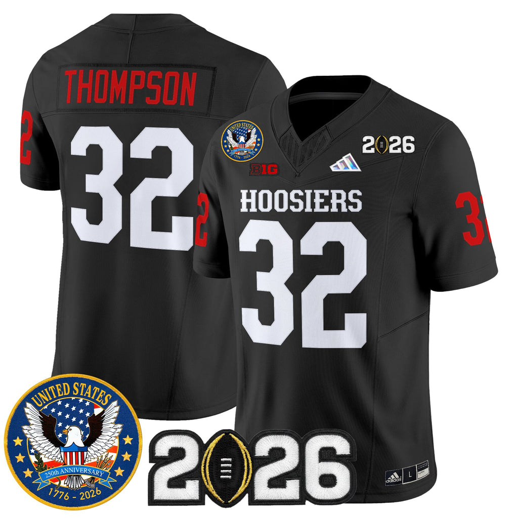 Men's Indiana Hoosiers "United States 250th Anniversary Patch" Vapor Limited Jersey - All Stitched