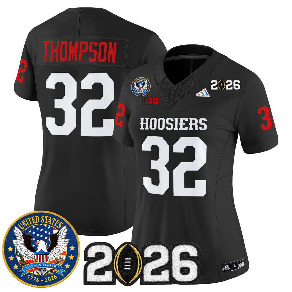 Women's Indiana Hoosiers "United States 250th Anniversary Patch" Vapor Limited Jersey - All Stitched