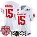Men's Indiana Hoosiers 2025 National Champions & 2026 CFP Final Patch Vapor Limited Jersey - All Stitched