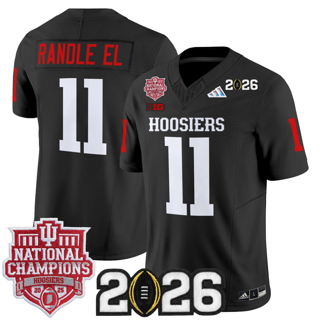 Men's Indiana Hoosiers 2025 National Champions & 2026 CFP Final Patch Vapor Limited Jersey - All Stitched