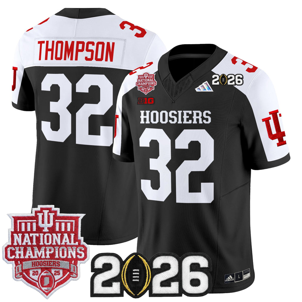Men's Indiana Hoosiers 2025 National Champions & 2026 CFP Final Patch Vapor Limited Jersey - All Stitched
