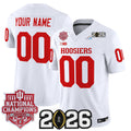 Indiana Hoosiers 2025 National Champions & 2026 CFP Final Patch Vapor Limited Custom Jersey - All Stitched