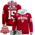 Men's Indiana Hoosiers 2025 National Champions & 2026 CFP Final Patch Premium Pullover Hoodie V2 - All Stitched