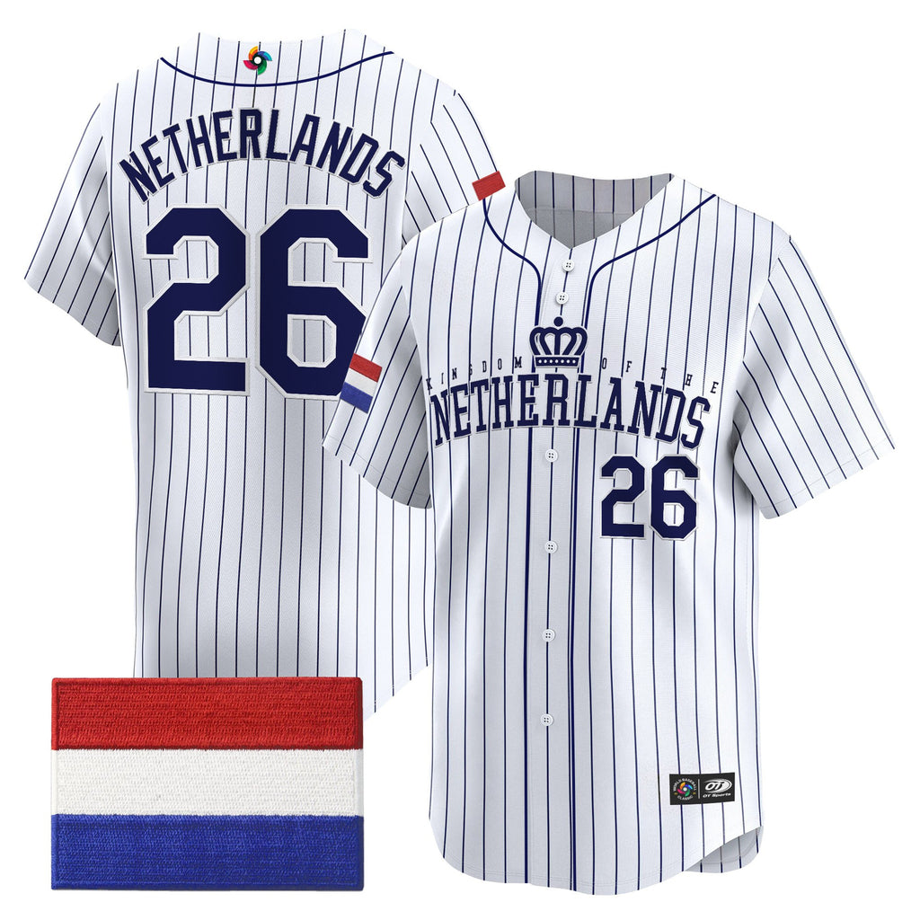 Men's Team Netherlands 2026 World Baseball Classic Vapor Premier Jersey - All Stitched