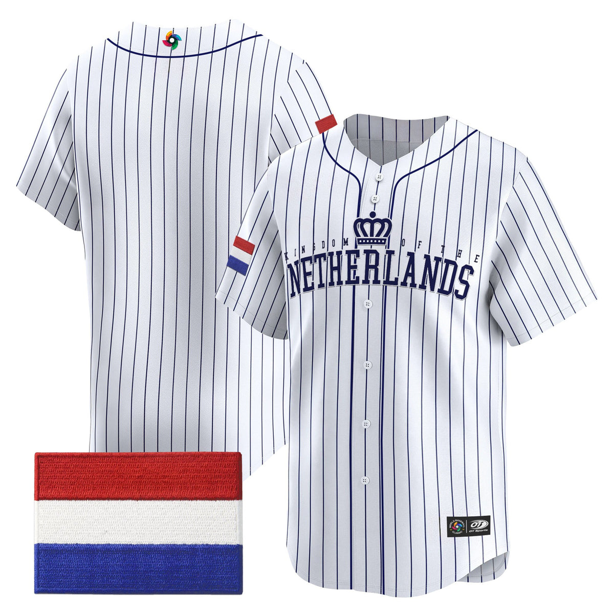 Men's Team Netherlands 2026 World Baseball Classic Vapor Premier Jersey - All Stitched