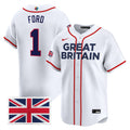Men's Team Great Britain 2026 World Baseball Classic Vapor Premier Jersey - All Stitched