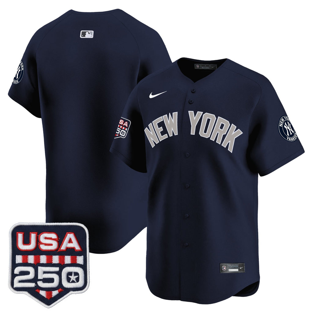 Men's New York Yankees 250America Patch Vapor Premier Limited Jersey - All Stitched