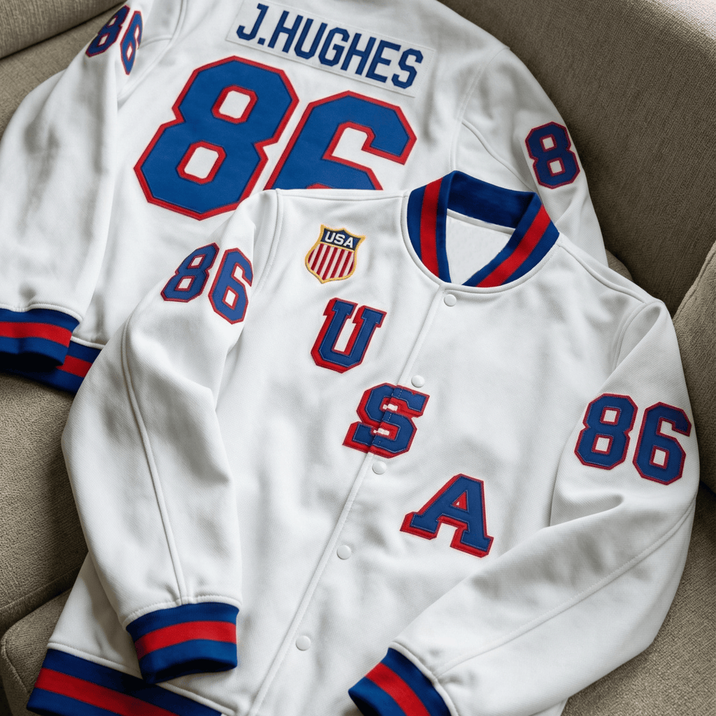 Men's 2026 USA Olympic Premium Hockey Jacket - All Stitched