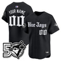Toronto Blue Jays 50 Seasons Patch Vapor Premier Limited Custom Jersey - Gothic North Edition - All Stitched