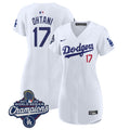 Women's Dodgers 2025 World Series Champions Patch Baseball Dress - All Stitched