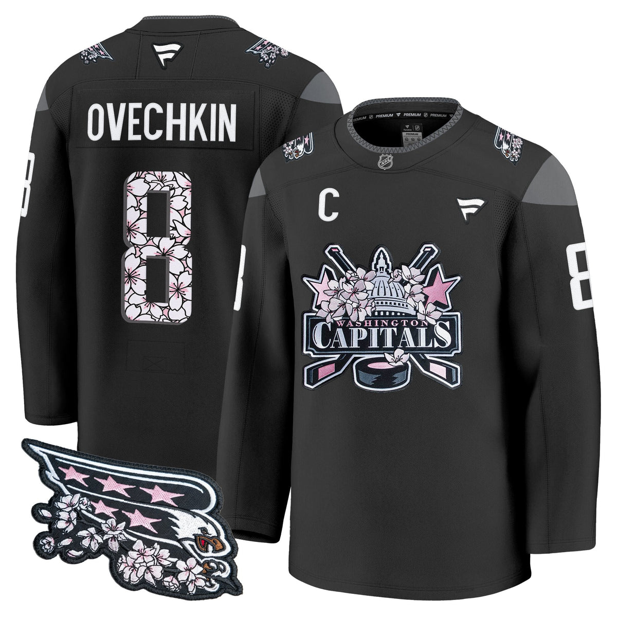 Men's Washington Capitals 2026 Cherry Blossom Premium Jersey - All Stitched