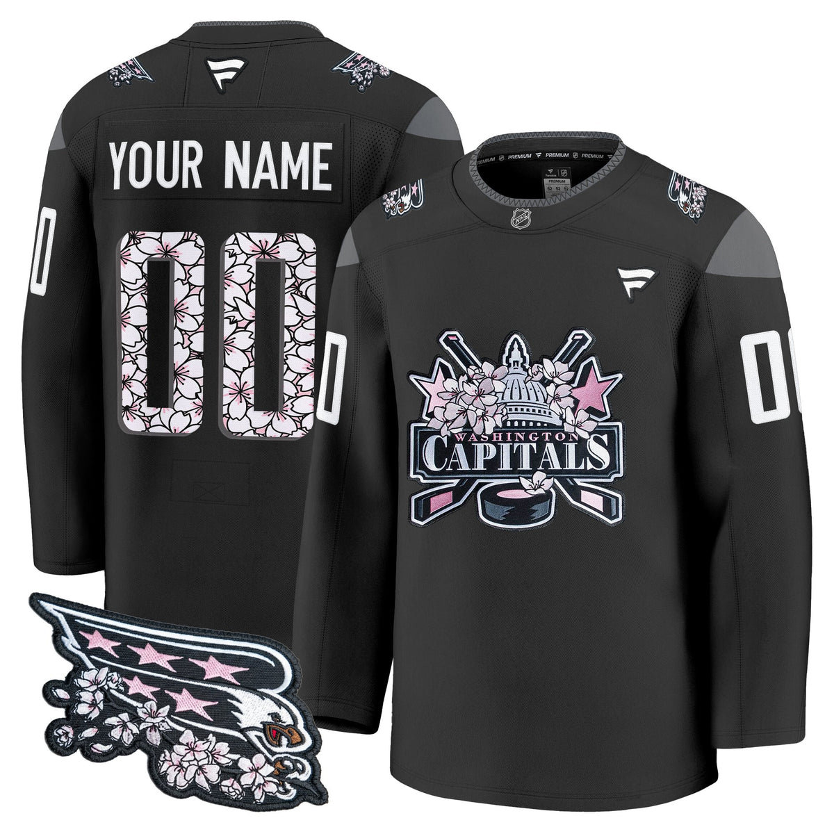 Washington Capitals 2026 Cherry Blossom Premium Custom Jersey - All Stitched