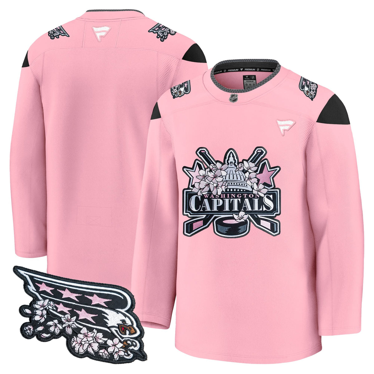 Men's Washington Capitals 2026 Cherry Blossom Premium Jersey - All Stitched