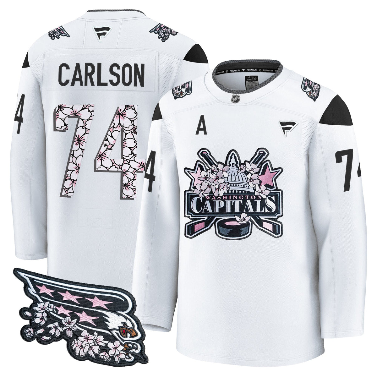 Men's Washington Capitals 2026 Cherry Blossom Premium Jersey - All Stitched