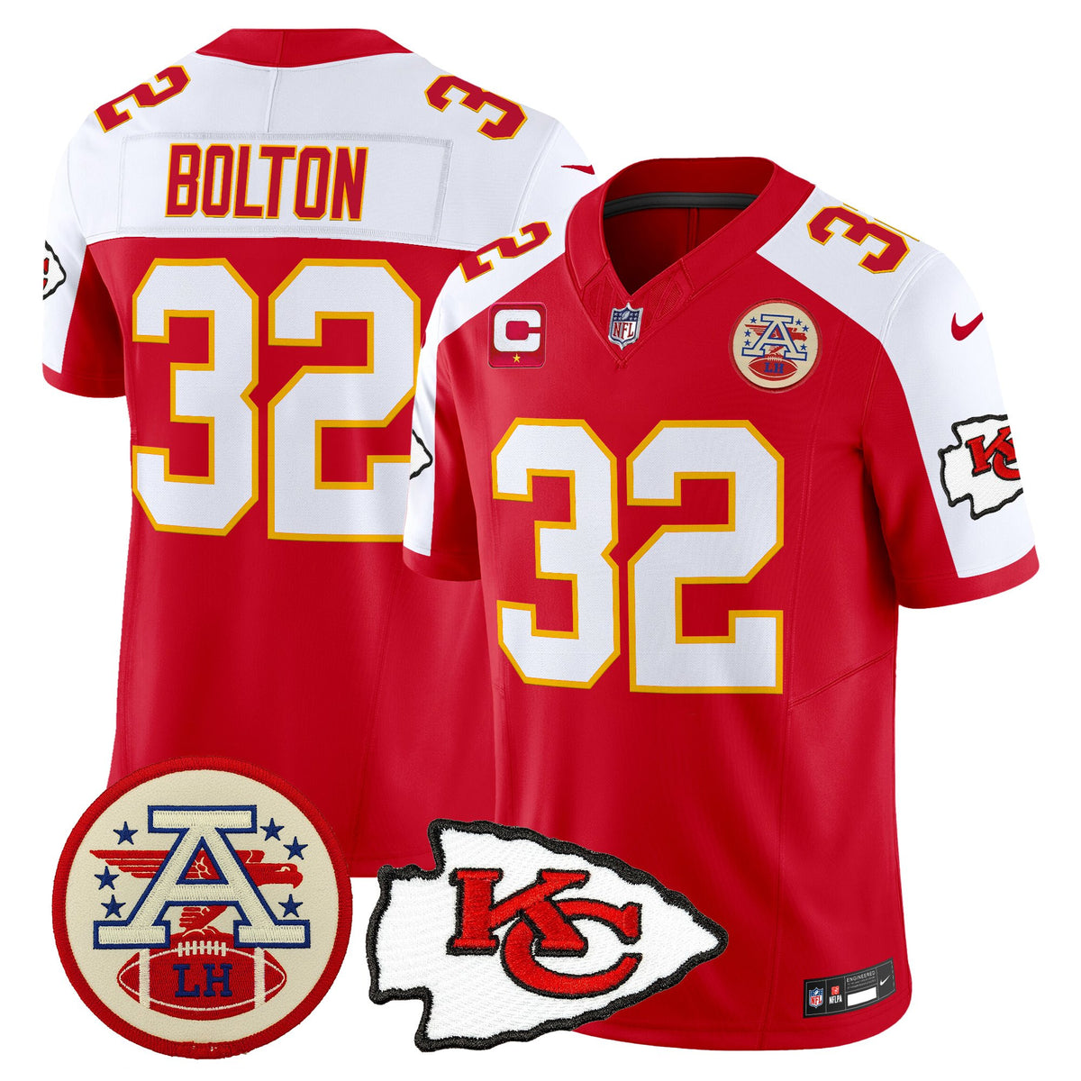 Men's Chiefs 2026 Lamar Hunt Patch Vapor Limited Jersey - All Stitched