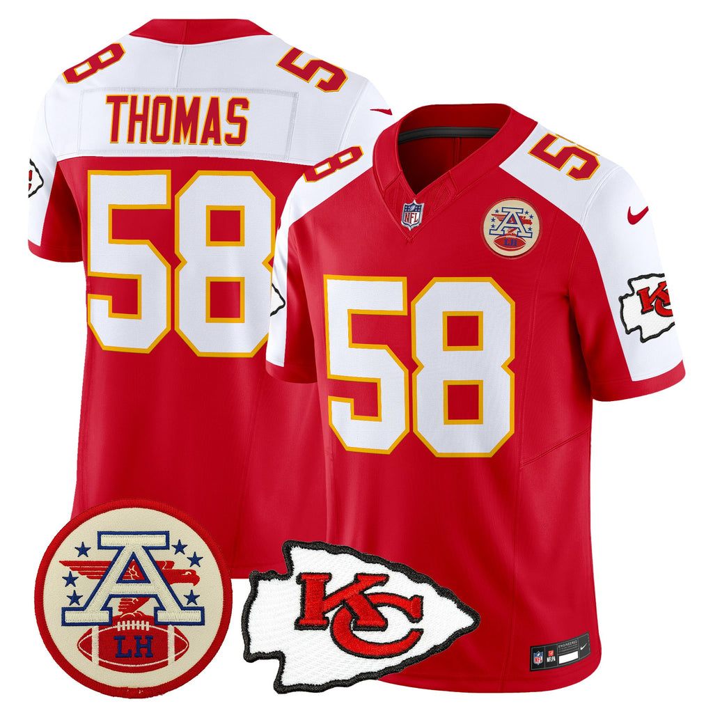 Men's Chiefs 2026 Lamar Hunt Patch Vapor Limited Jersey - All Stitched