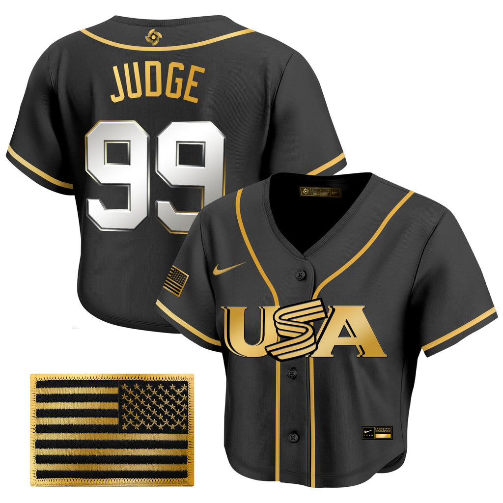 Women's Team USA World Baseball Classic Crop Top Baseball Jersey - All Stitched