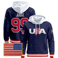 Men's Team USA 2026 World Baseball Classic Vapor Premier Hoodie Jersey - All Stitched