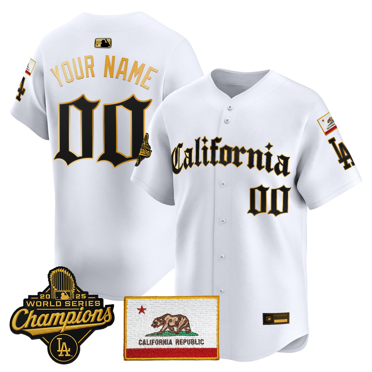 Los Angeles Dodgers "California Gothic Edition" Vapor Premier Limited Custom Jersey - All Stitched