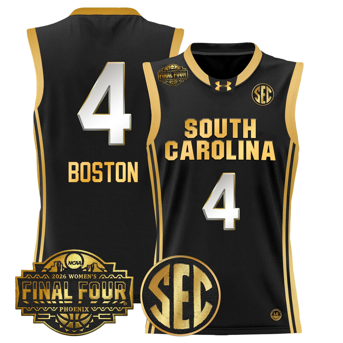 Men's Size South Carolina Gamecocks 2026 Women's Tournament Final Four Basketball Jersey - All Stitched