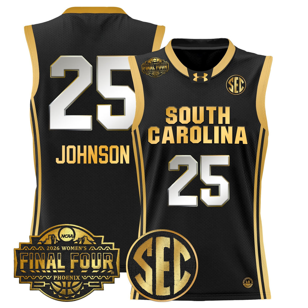 Men's Size South Carolina Gamecocks 2026 Women's Tournament Final Four Basketball Jersey - All Stitched