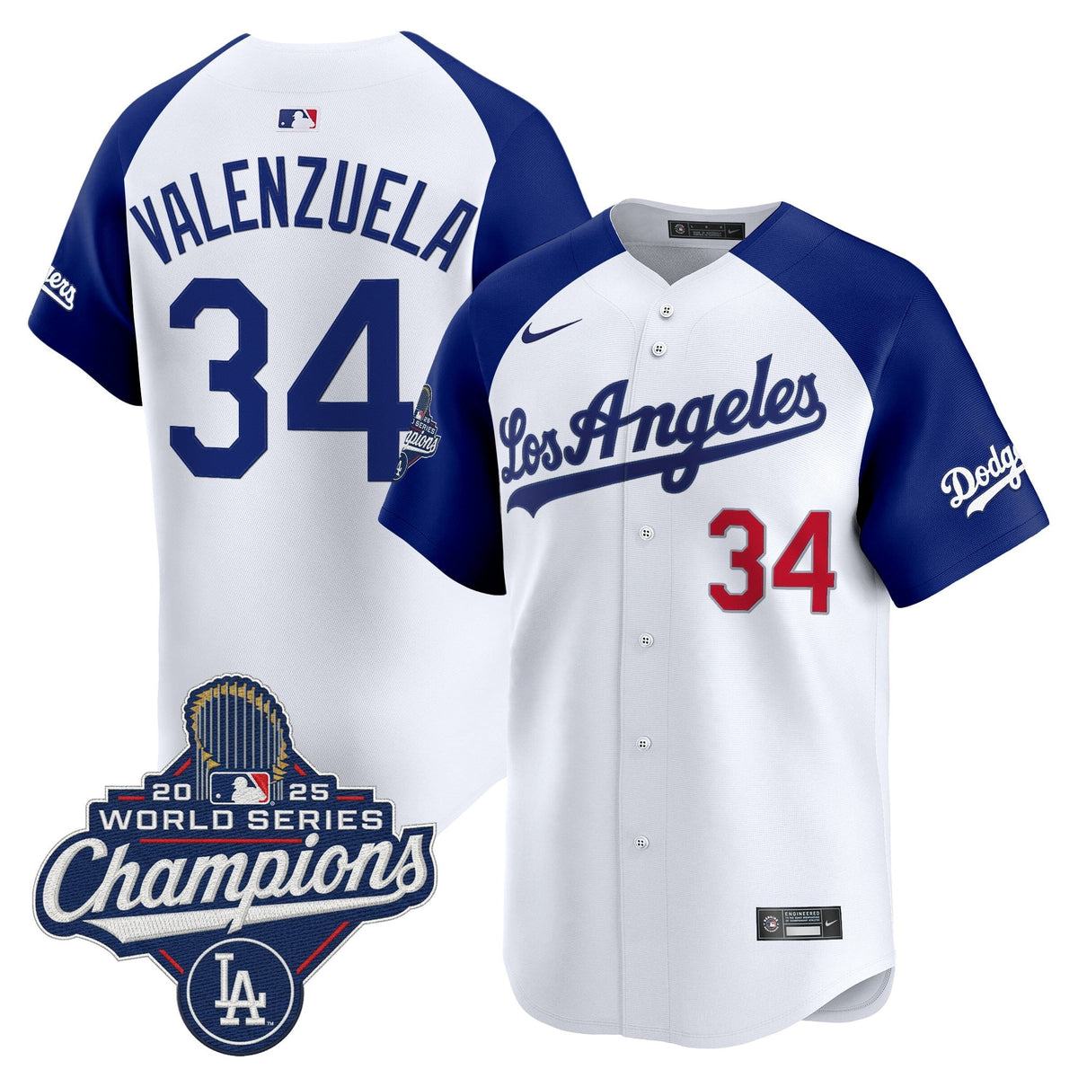 Men's Dodgers 2026 Vapor Premier Limited Jersey - World Series Champions Edition - All Stitched