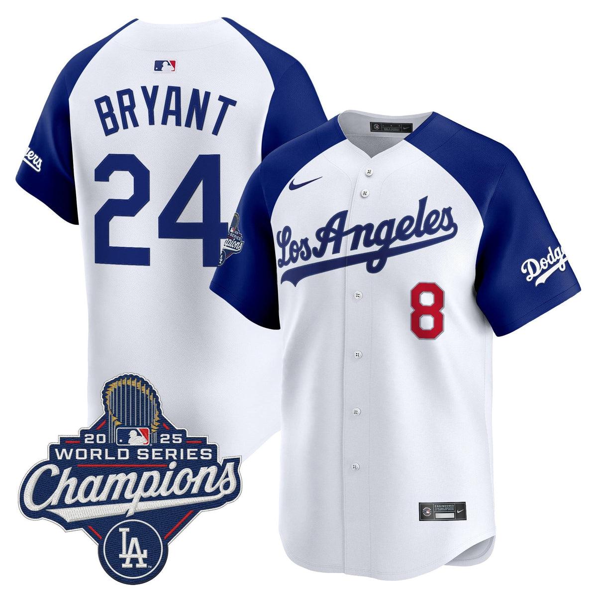 Men's Dodgers 2026 Vapor Premier Limited Jersey - World Series Champions Edition - All Stitched