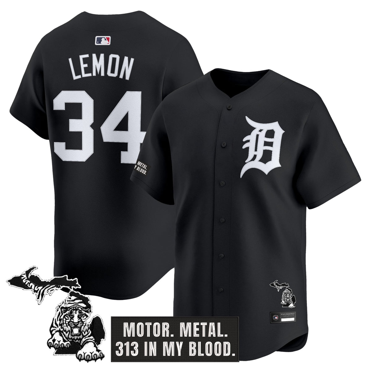 Men's Detroit Tigers 'Old English Edition' Vapor Premier Limited Jersey - All Stitched