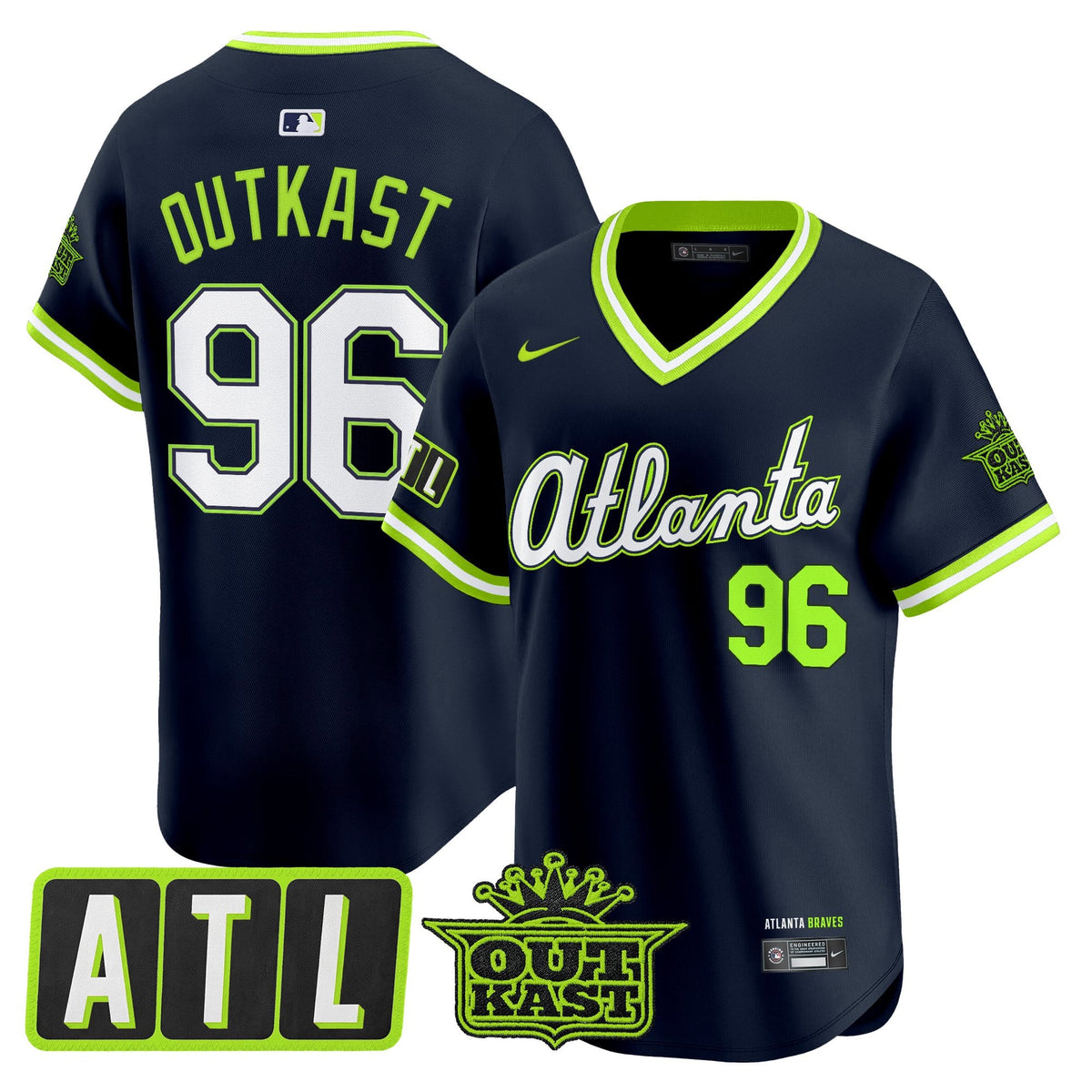 Men's Atlanta Braves 2026 City Connect x Outkast Vapor Premier Limited Jersey - All Stitched